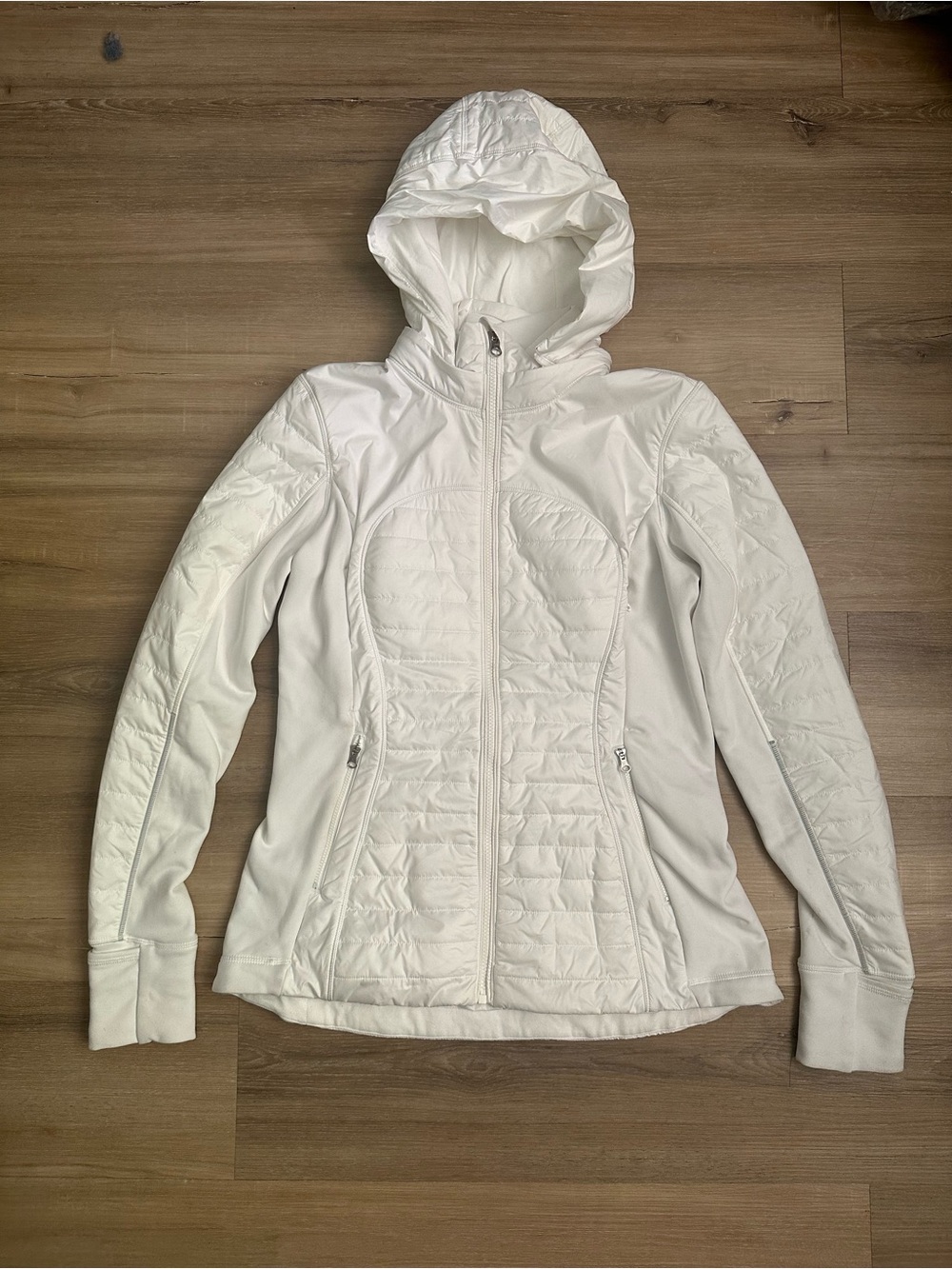 Lululemon classic hooded down for it all jacket puffer size 10